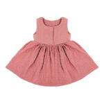 Oblekica | Roza muslin s pikami