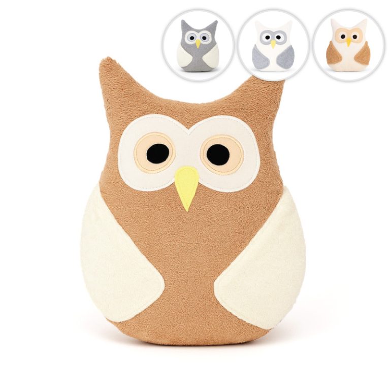 okrasna blazina sova